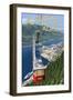 Tram over Juneau, Alaska-Lantern Press-Framed Art Print