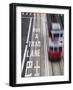 Tram Passing Along Des Voeux Road Central, Central, Hong Kong, China-Ian Trower-Framed Photographic Print