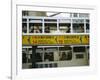 Tram Passing Pick up Stop, Hong Kong, China, Asia-Fraser Hall-Framed Photographic Print