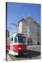 Tram Passing Reduta Palace, Bratislava, Slovakia-Ian Trower-Stretched Canvas