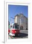 Tram Passing Reduta Palace, Bratislava, Slovakia-Ian Trower-Framed Photographic Print