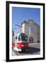 Tram Passing Reduta Palace, Bratislava, Slovakia-Ian Trower-Framed Photographic Print