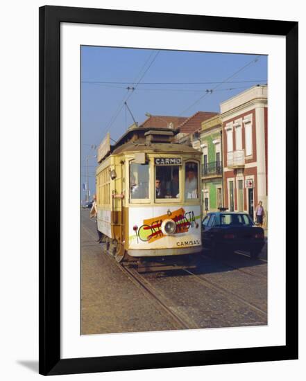 Tram, Porto, Portugal-Fraser Hall-Framed Photographic Print