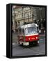 Tram, Prague, Czech Republic, Europe-Levy Yadid-Framed Stretched Canvas