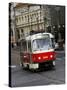 Tram, Prague, Czech Republic, Europe-Levy Yadid-Stretched Canvas