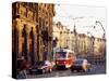 Tram, Prague, Czech Republic-Richard Nebesky-Stretched Canvas