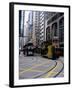 Tram, Sheung Wan, Hong Kong Island, Hong Kong, China-Amanda Hall-Framed Photographic Print