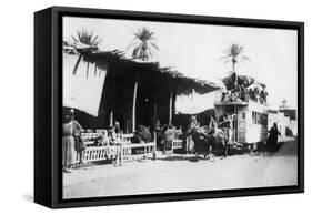 Tramcar, Kazimain Road, Baghdad, Iraq, 1917-1919-null-Framed Stretched Canvas