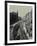 Tramline Being Laid in the Middle of the Road, Whitechapel High Street, London, 1929-null-Framed Photographic Print