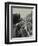 Tramline Being Laid in the Middle of the Road, Whitechapel High Street, London, 1929-null-Framed Premium Photographic Print