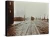 Tramlines and Vehicles on the Albert Embankment, Lambeth, London, 1909-null-Stretched Canvas