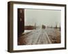 Tramlines and Vehicles on the Albert Embankment, Lambeth, London, 1909-null-Framed Photographic Print