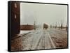 Tramlines and Vehicles on the Albert Embankment, Lambeth, London, 1909-null-Framed Stretched Canvas