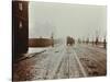 Tramlines and Vehicles on the Albert Embankment, Lambeth, London, 1909-null-Stretched Canvas