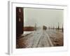 Tramlines and Vehicles on the Albert Embankment, Lambeth, London, 1909-null-Framed Photographic Print