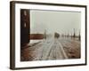 Tramlines and Vehicles on the Albert Embankment, Lambeth, London, 1909-null-Framed Photographic Print