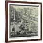 Tramlines Being Laid, Whitechapel High Street, London, 1929-null-Framed Photographic Print