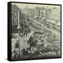 Tramlines Being Laid, Whitechapel High Street, London, 1929-null-Framed Stretched Canvas