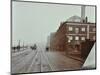 Tramlines on the Albert Embankment, Lambeth, London, 1909-null-Mounted Photographic Print