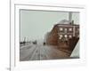 Tramlines on the Albert Embankment, Lambeth, London, 1909-null-Framed Photographic Print