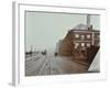 Tramlines on the Albert Embankment, Lambeth, London, 1909-null-Framed Photographic Print