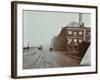 Tramlines on the Albert Embankment, Lambeth, London, 1909-null-Framed Photographic Print