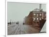 Tramlines on the Albert Embankment, Lambeth, London, 1909-null-Framed Photographic Print