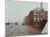 Tramlines on the Albert Embankment, Lambeth, London, 1909-null-Mounted Photographic Print