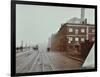 Tramlines on the Albert Embankment, Lambeth, London, 1909-null-Framed Photographic Print