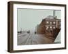 Tramlines on the Albert Embankment, Lambeth, London, 1909-null-Framed Photographic Print