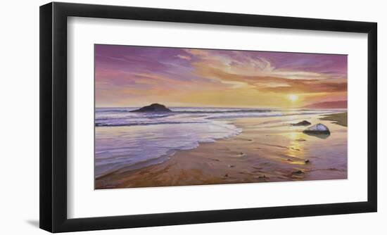 Tramonto Sul Mare-Adriano Galasso-Framed Art Print