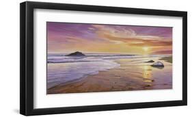 Tramonto Sul Mare-Adriano Galasso-Framed Art Print