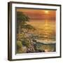 Tramonto sul Mediterraneo-Adriano Galasso-Framed Art Print