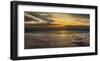 Tramonto sulla battigia-Adriano Galasso-Framed Art Print