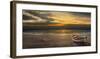 Tramonto sulla battigia-Adriano Galasso-Framed Art Print