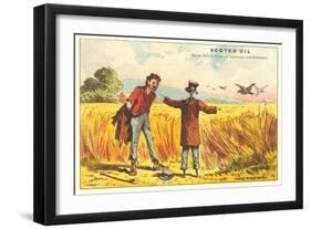 Tramp and Scarecrow-null-Framed Art Print