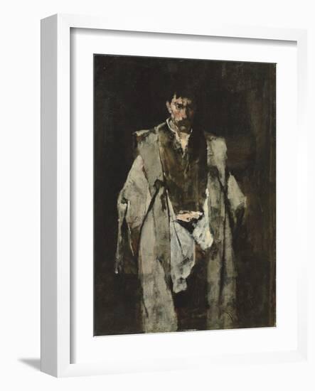 Tramp at Night; Un Vagabond De Nuit-Mihaly Munkacsy-Framed Giclee Print