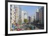 Trams and Traffic, Hiroshima, Hiroshima Prefecture, Japan-Ian Trower-Framed Photographic Print