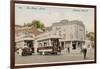 Trams at Finsbury Park London 'The Boy Stood on the Tramway Line the Driver Rang His Bell-null-Framed Photographic Print