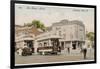 Trams at Finsbury Park London 'The Boy Stood on the Tramway Line the Driver Rang His Bell-null-Framed Photographic Print