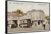 Trams at Finsbury Park London 'The Boy Stood on the Tramway Line the Driver Rang His Bell-null-Framed Stretched Canvas