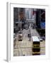 Trams, Des Voeux Road, Central, Hong Kong Island, Hong Kong, China-Amanda Hall-Framed Photographic Print