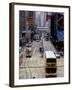 Trams, Des Voeux Road, Central, Hong Kong Island, Hong Kong, China-Amanda Hall-Framed Photographic Print