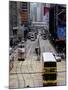 Trams, Des Voeux Road, Central, Hong Kong Island, Hong Kong, China-Amanda Hall-Mounted Photographic Print