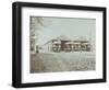 Trams in Balham Car Shed, Wandsworth, London, 1903-null-Framed Photographic Print