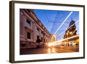 Trams in Seville-Felipe Rodriguez-Framed Photographic Print