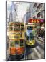 Trams in Wan Chai (Wanchai), Hong Kong, China-Charles Bowman-Mounted Photographic Print