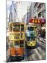 Trams in Wan Chai (Wanchai), Hong Kong, China-Charles Bowman-Mounted Photographic Print