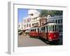 Trams on Istikal Cad, Beyoglu Quarter, Istanbul, Turkey-Bruno Morandi-Framed Photographic Print