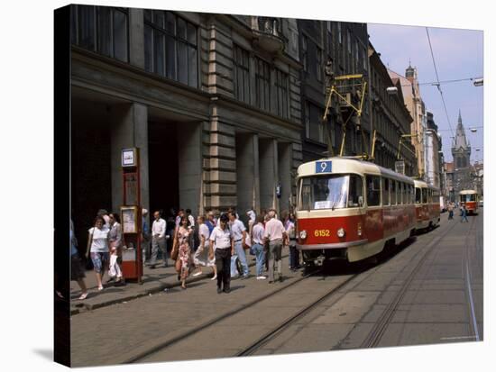 Trams, Prague, Czech Republic-Gavin Hellier-Stretched Canvas